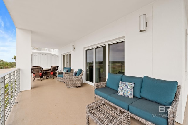 balcony with outdoor lounge area