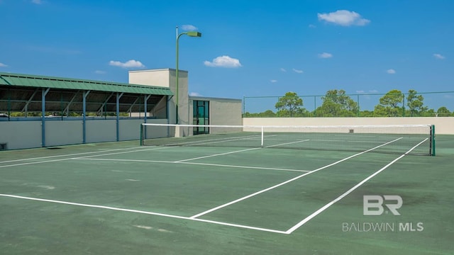 view of sport court