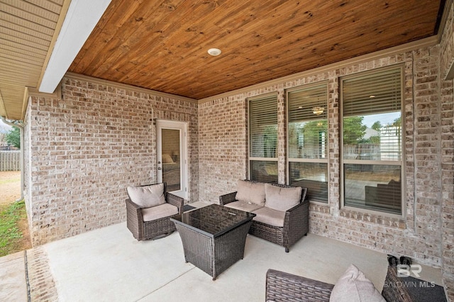 view of patio / terrace with outdoor lounge area