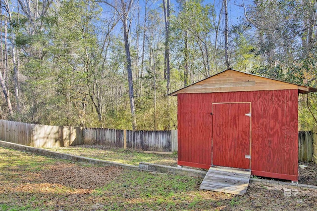 view of outdoor structure