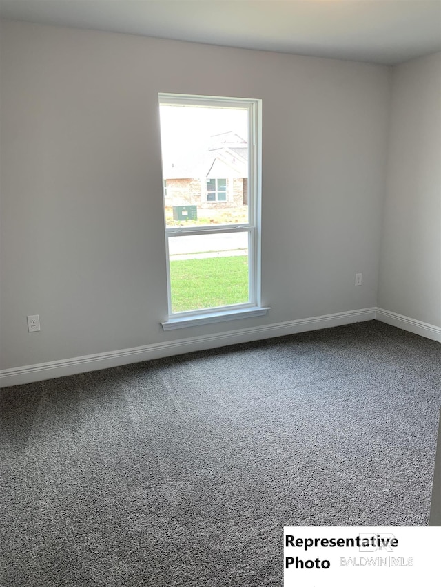 view of carpeted empty room