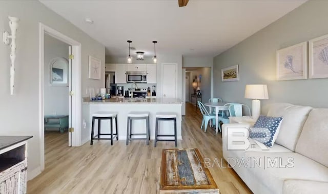 572 E Beach Blvd Unit 318, Gulf Shores, AL 36542 - living area featuring light wood-type flooring