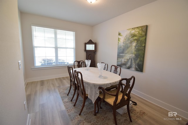 1123 Pheasant Cir, Foley, AL 36535 - dining space featuring baseboards and wood finished floors