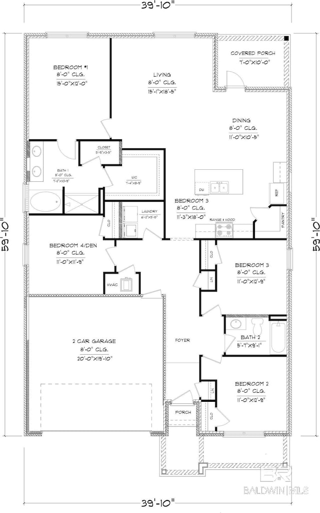 14530 Dayton Cir, Foley, AL 36535 - floor plan / room layout