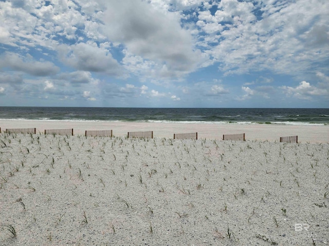 water view featuring a view of the beach