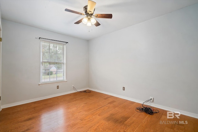 5175 W Somerset Dr, Mobile, AL 36619 - unfurnished room with light wood-style flooring, baseboards, and a ceiling fan