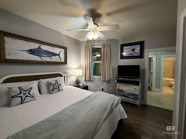 28105 Perdido Beach Blvd Unit C211, Orange Beach, AL 36561 - bedroom featuring wood finished floors and a ceiling fan