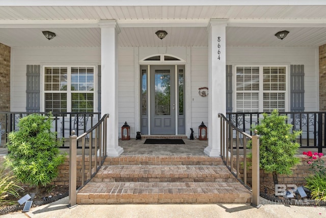 8664 Foxtail Loop, Pensacola, FL 32526 - property entrance with covered porch