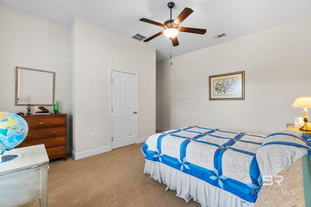 8664 Foxtail Loop, Pensacola, FL 32526 - bedroom with carpet floors, baseboards, and a ceiling fan