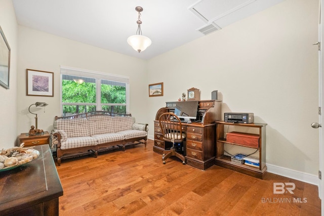 8664 Foxtail Loop, Pensacola, FL 32526 - office with wood finished floors and baseboards