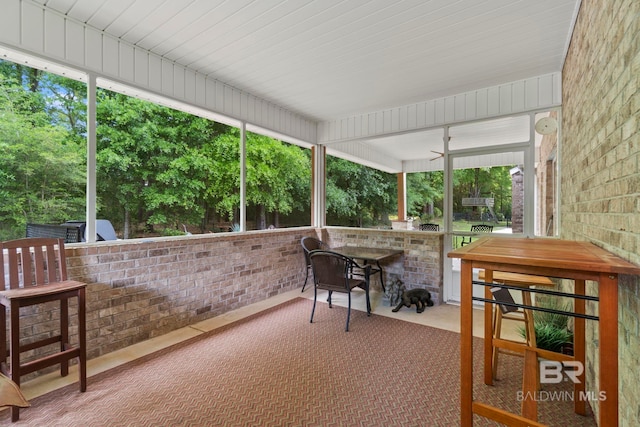 8664 Foxtail Loop, Pensacola, FL 32526 - sunroom with a ceiling fan