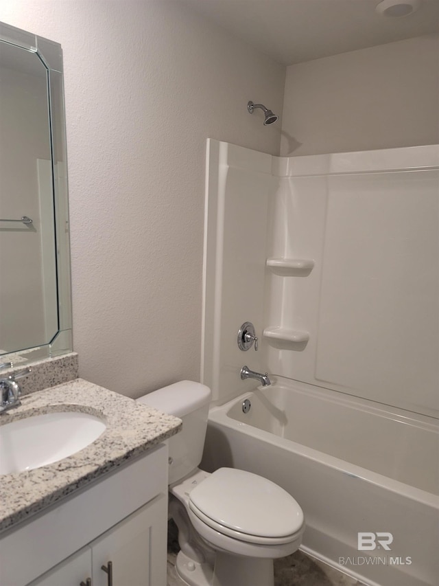 23965 Cottage Loop, Orange Beach, AL 36561 - full bathroom featuring vanity, toilet, and shower / bathtub combination