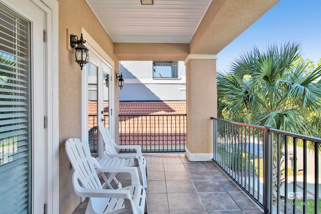 view of balcony