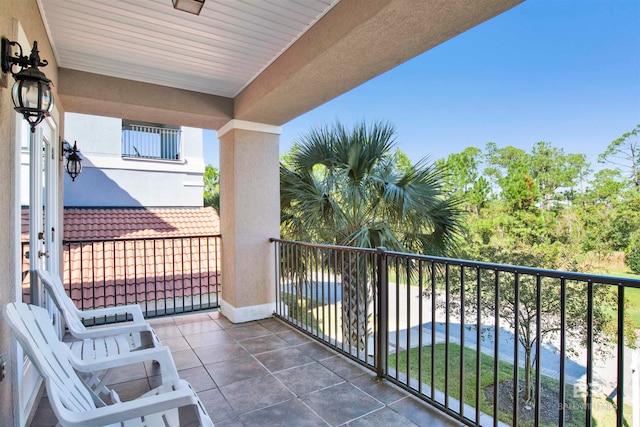 view of balcony