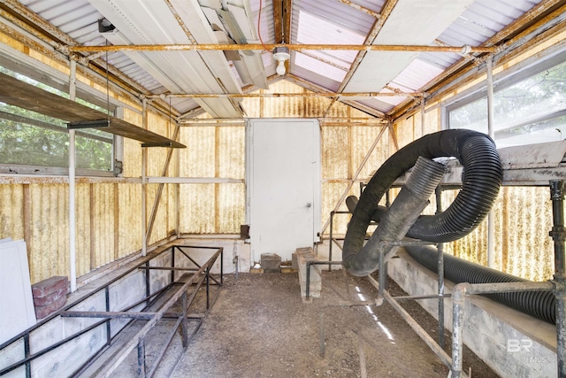 view of storage room