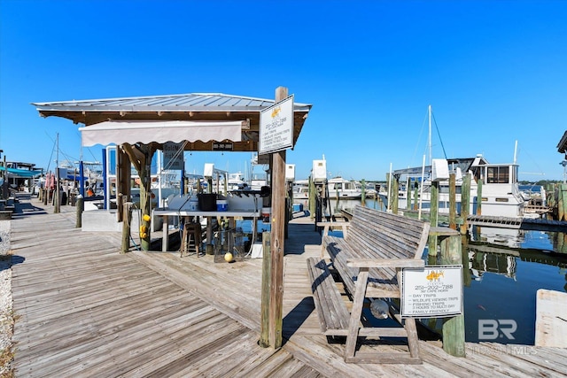 5570 Bay La Launch Ave, Orange Beach, AL 36561 - dock area featuring boat lift and a water view