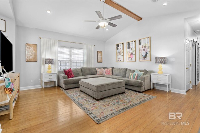 5570 Bay La Launch Ave, Orange Beach, AL 36561 - living area with a ceiling fan, baseboards, light wood-style floors, and recessed lighting