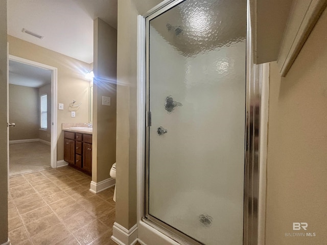 8185 Savage Loop, Theodore, AL 36582 - bathroom with vanity and a shower stall
