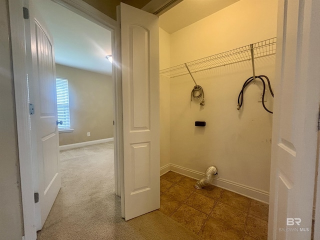 8185 Savage Loop, Theodore, AL 36582 - washroom featuring baseboards and carpet