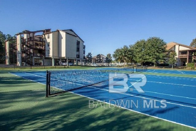 view of tennis court