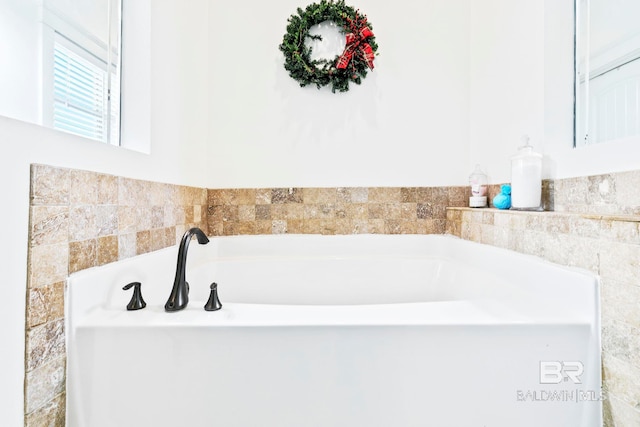 bathroom with a bathtub