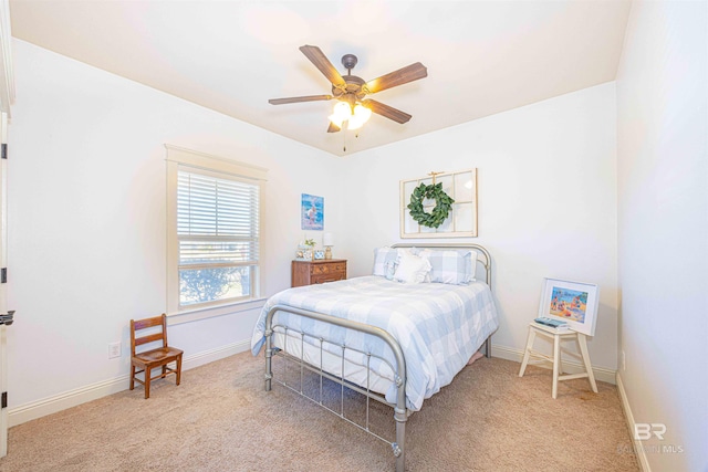 8856 Asphodel Ln, Daphne, AL 36526 - bedroom featuring light colored carpet and a ceiling fan