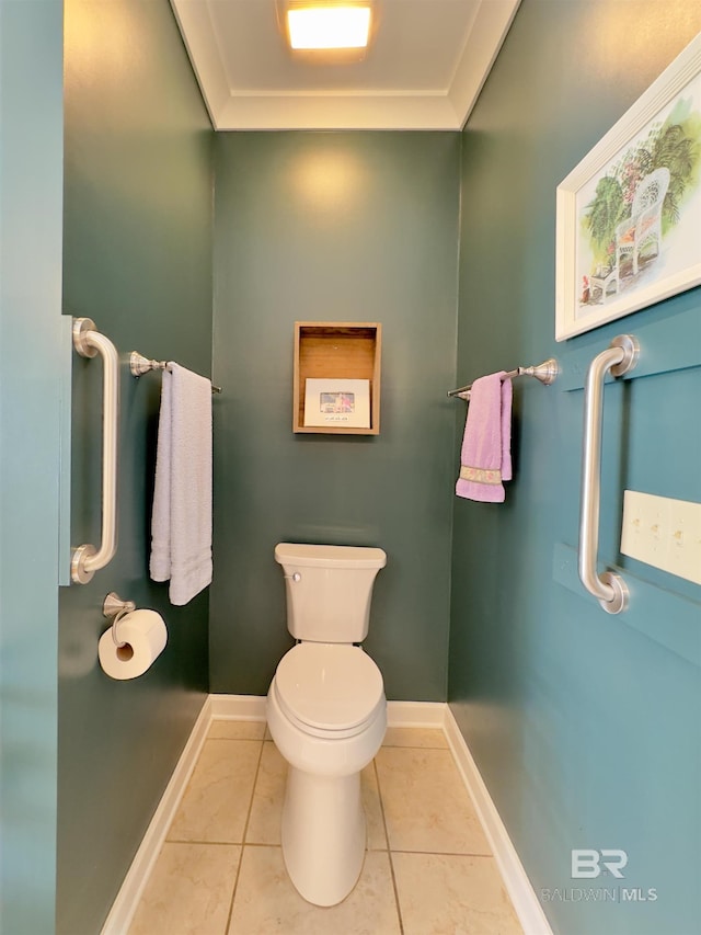 51600 State Highway 59, Bay Minette, AL 36507 - half bathroom with toilet, tile patterned flooring, and baseboards