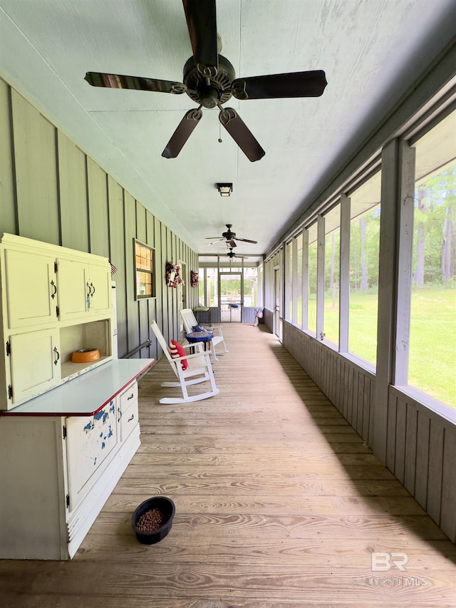 51600 State Highway 59, Bay Minette, AL 36507 - sunroom with a ceiling fan and wood finished floors