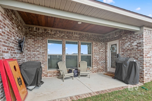 view of patio / terrace with grilling area