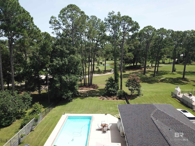 607 Wedgewood Dr, Gulf Shores, AL 36542 - view of pool with view of scattered trees