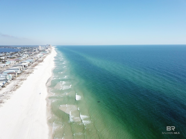 607 Wedgewood Dr, Gulf Shores, AL 36542 - bird's eye view of waterfront with a beach