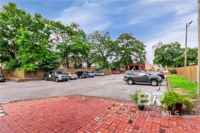 view of vehicle parking