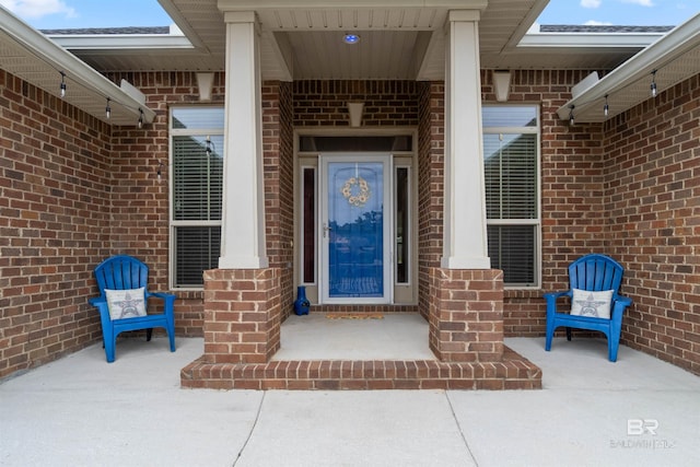 18971 Tralee Ct, Foley, AL 36535 - doorway to property with brick siding