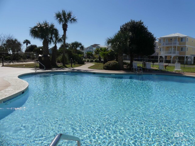 view of pool