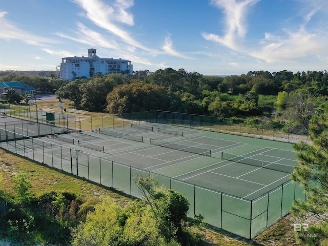 view of sport court