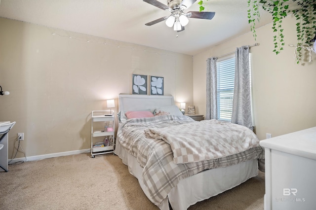 24189 Harvester Dr, Loxley, AL 36551 - bedroom with carpet and a ceiling fan