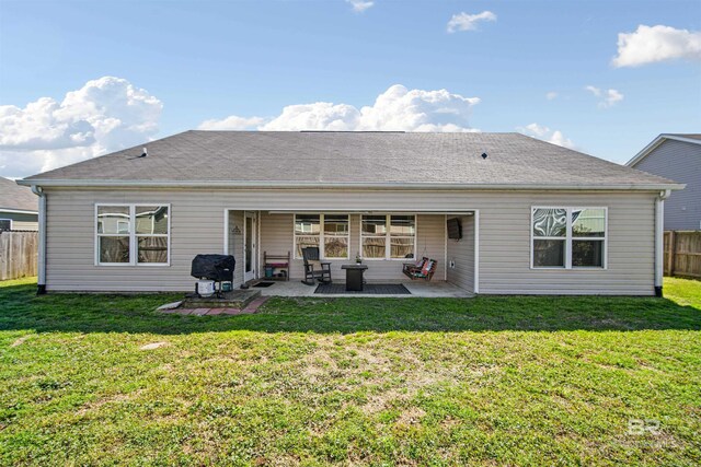 24189 Harvester Dr, Loxley, AL 36551 - rear view of house with a patio