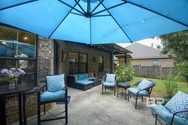 20752 Southwood St, Fairhope, AL 36532 - view of patio / terrace with an outdoor living space