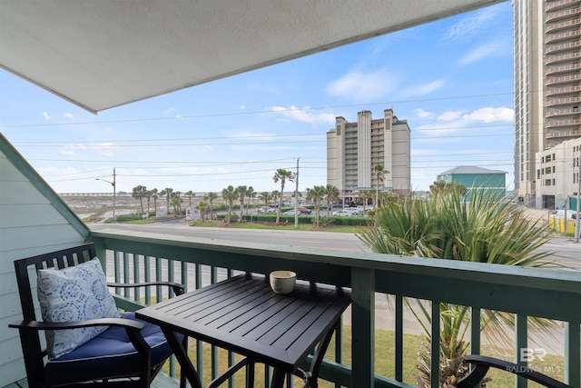 view of balcony