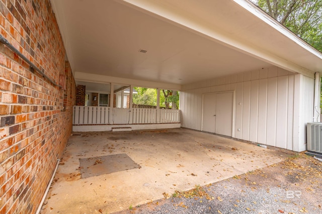 view of patio / terrace with central AC