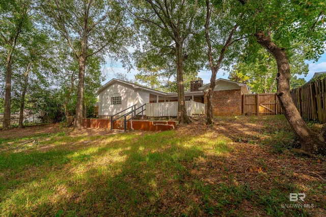 view of rear view of property