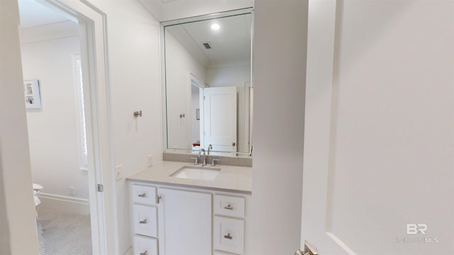 140 S Mcgregor Ave # E, Mobile, AL 36608 - bathroom featuring vanity and tile patterned flooring