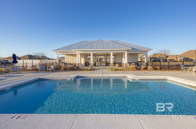 view of pool with a patio