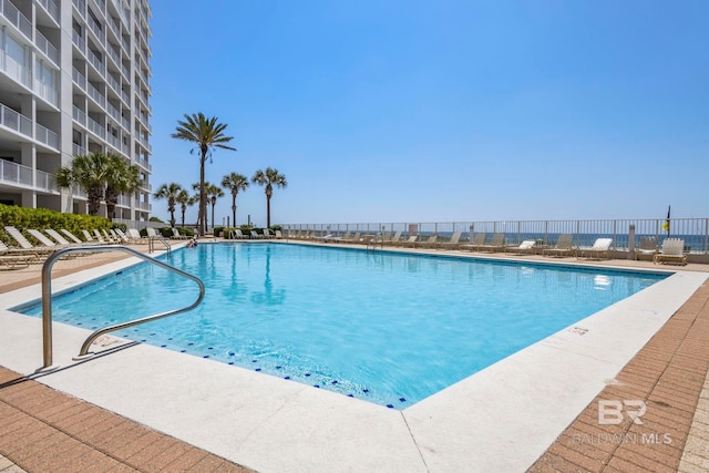 pool with fence