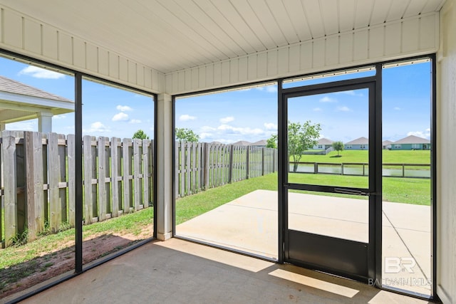 23159 Shadowridge Dr, Daphne, AL 36526 - unfurnished sunroom with healthy amount of natural light and a residential view
