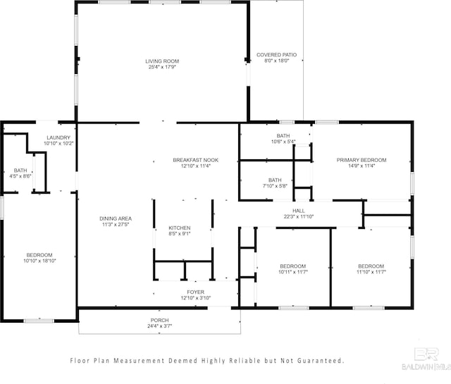 5922 Sunnyside Dr, Mobile, AL 36619 - property floor plan