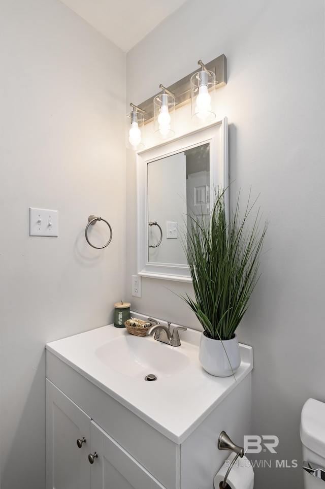5922 Sunnyside Dr, Mobile, AL 36619 - bathroom with vanity and toilet