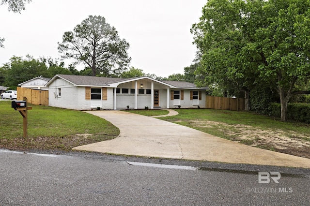 5922 Sunnyside Dr, Mobile, AL 36619 - single story home with concrete driveway and brick siding