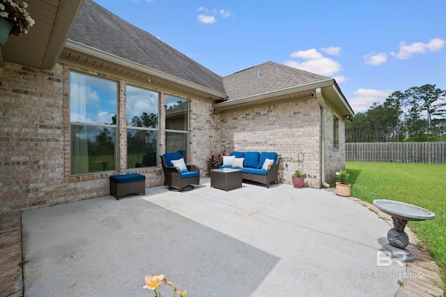 32035 Bobwhite Rd, Spanish Fort, AL 36527 - view of patio featuring an outdoor living space