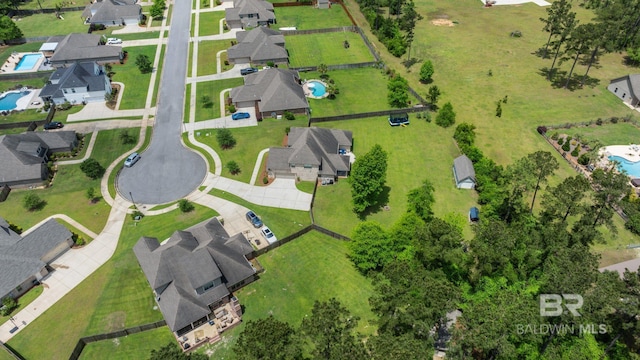 32035 Bobwhite Rd, Spanish Fort, AL 36527 - aerial view of residential area with a pool
